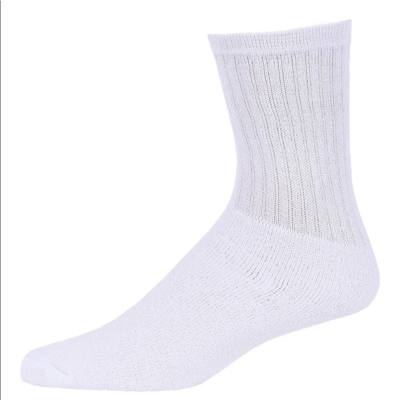 12 pack white crew sports socks size 10-13 - Picture 1 of 3
